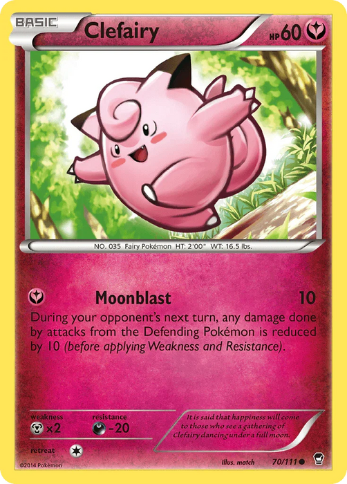 Clefairy (70/111) [XY: Furious Fists] - for just $0.20! 