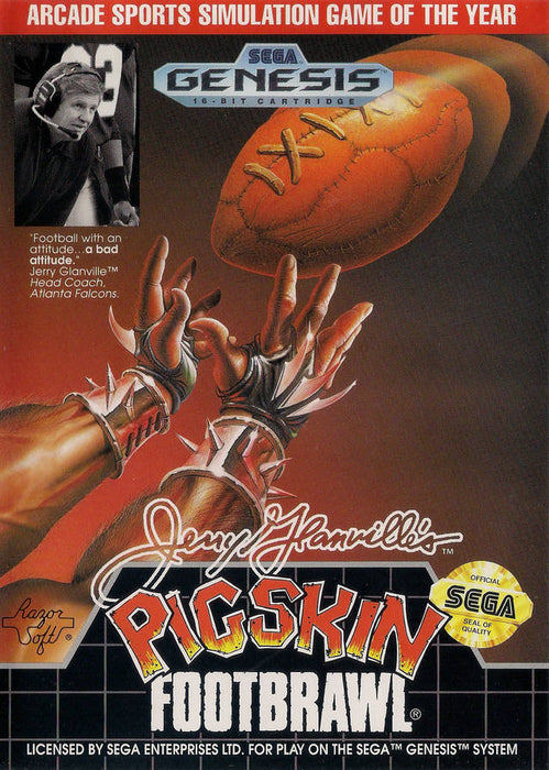 Jerry Glanville's Pigskin Footbrawl (Sega Genesis) - for just $0! 