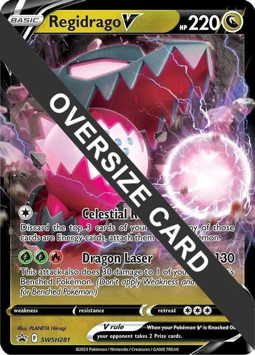 Regidrago V (SWSH281) (Jumbo Card) [Sword & Shield: Black Star Promos] - for just $0.50! 