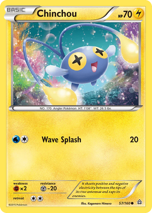 Chinchou (57/160) [XY: Primal Clash] - for just $0.10! 