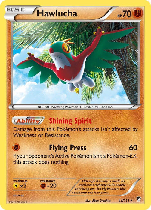 Hawlucha (63/111) (Cosmos Holo) (Blister Exclusive) [XY: Furious Fists] - for just $0.75! 