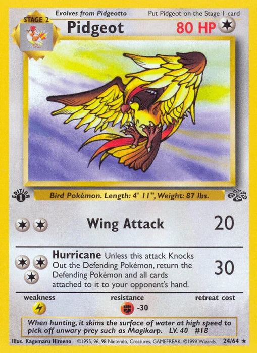 Pidgeot (24/64) [Jungle 1st Edition] - for just $3.35! 