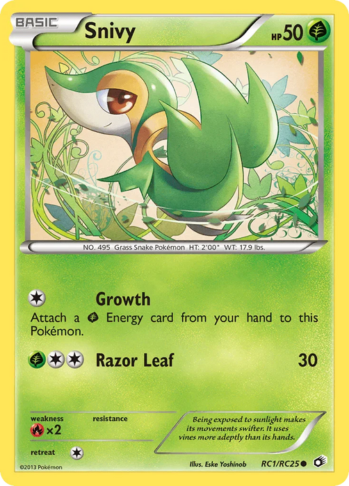 Snivy (RC1/RC25) [Black & White: Legendary Treasures] - for just $1.15! 