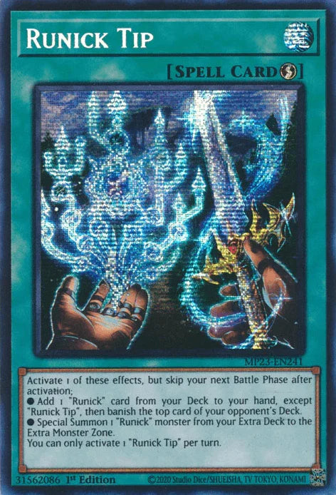 Runick Tip [MP23-EN241] Prismatic Secret Rare - for just $1.10! 