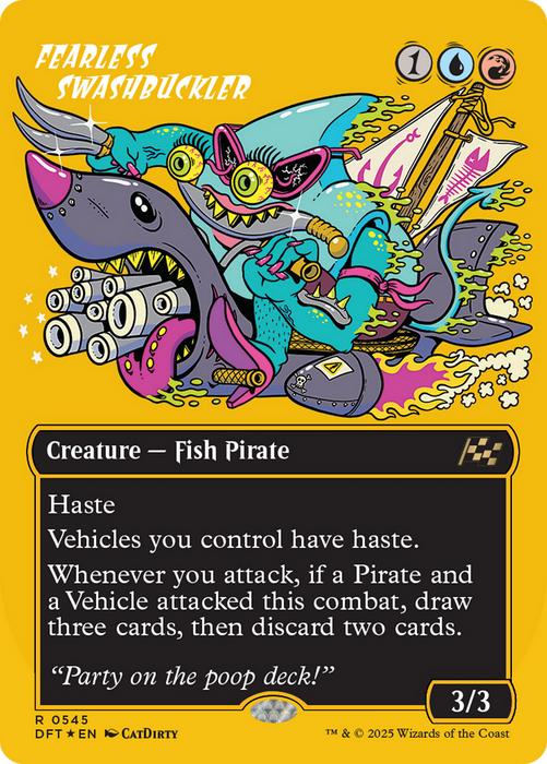 Fearless Swashbuckler (DFT-545) - Aetherdrift (Borderless) Foil - for just $0.41! 