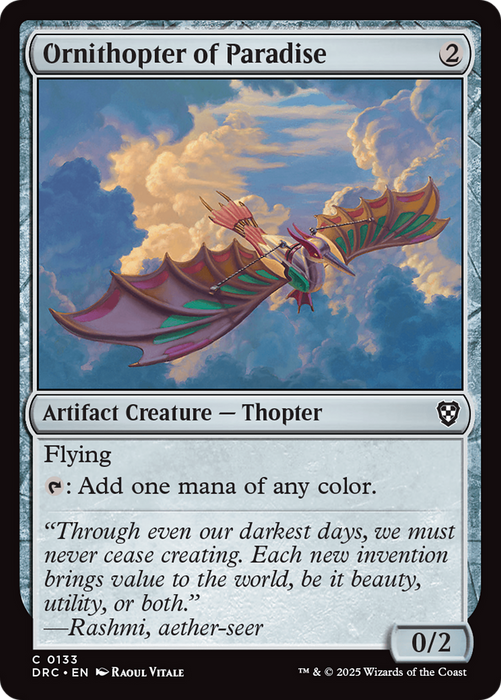 Ornithopter of Paradise (DRC-133) - Commander: Aetherdrift - for just $0.14! 