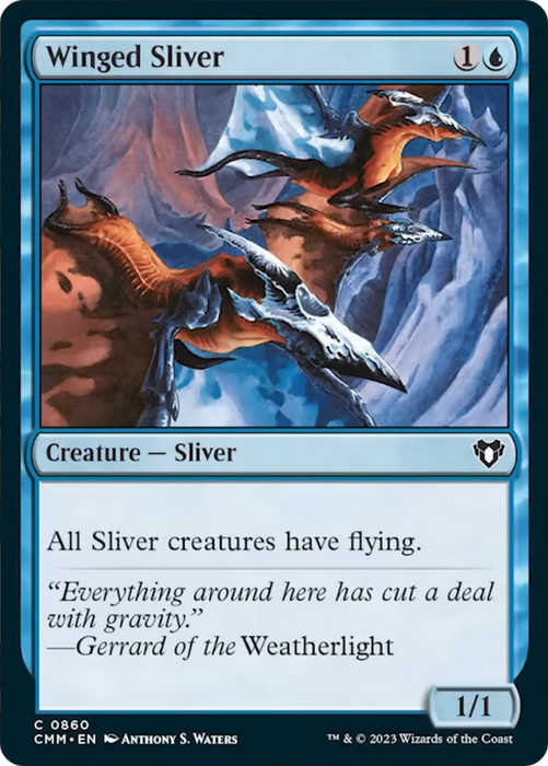 Winged Sliver [Commander Masters] - Just $0.20! Shop now at Retro Gaming of Denver