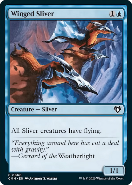 Winged Sliver [Commander Masters] - Just $0.20! Shop now at Retro Gaming of Denver