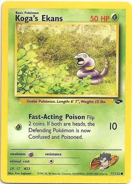 Koga's Ekans (77/132) [Gym Challenge Unlimited] - for just $0.40! 