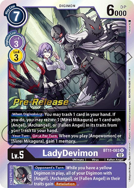 LadyDevimon [BT11-083] [Dimensional Phase Pre-Release Promos] - Just $1.05! Shop now at Retro Gaming of Denver