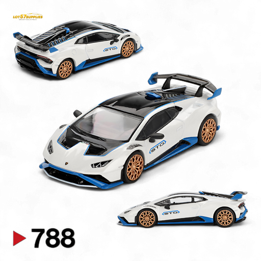 Mini-GT Lamborghini Huracán STO Bianco Asopo #788 1:64 - for just $19.99! 