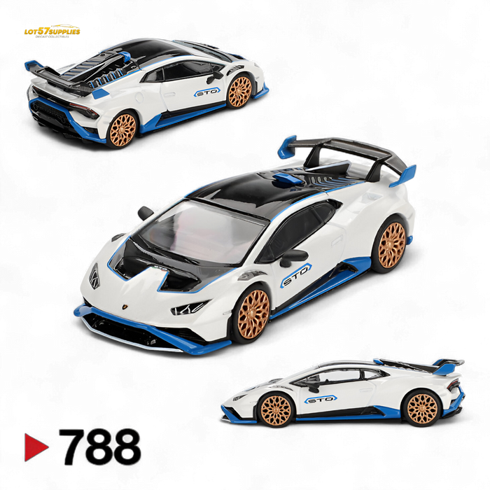 Mini-GT Lamborghini Huracán STO Bianco Asopo #788 1:64 - for just $19.99! 