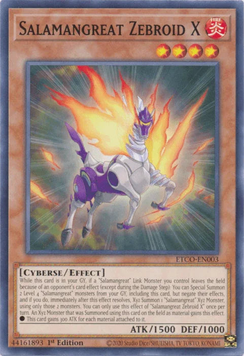 Salamangreat Zebroid X [ETCO-EN003] Common - for just $0.10! 