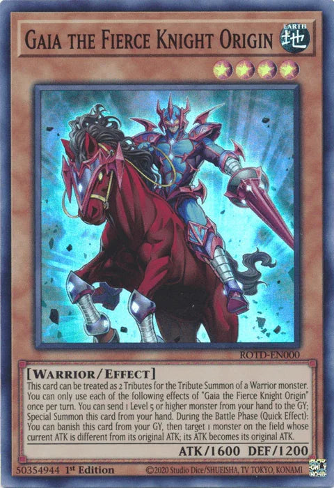 Gaia the Fierce Knight Origin [ROTD-EN000] Super Rare - for just $0.15! 