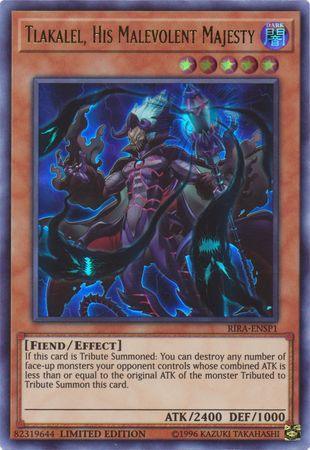 Tlakalel, His Malevolent Majesty [RIRA-ENSP1] Ultra Rare - for just $0.10! 
