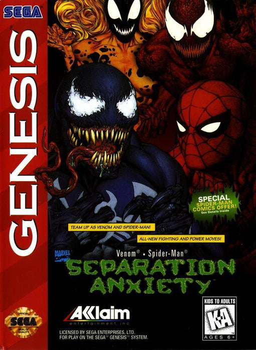 Venom - Spider-Man: Separation Anxiety (Sega Genesis) - for just $0! 