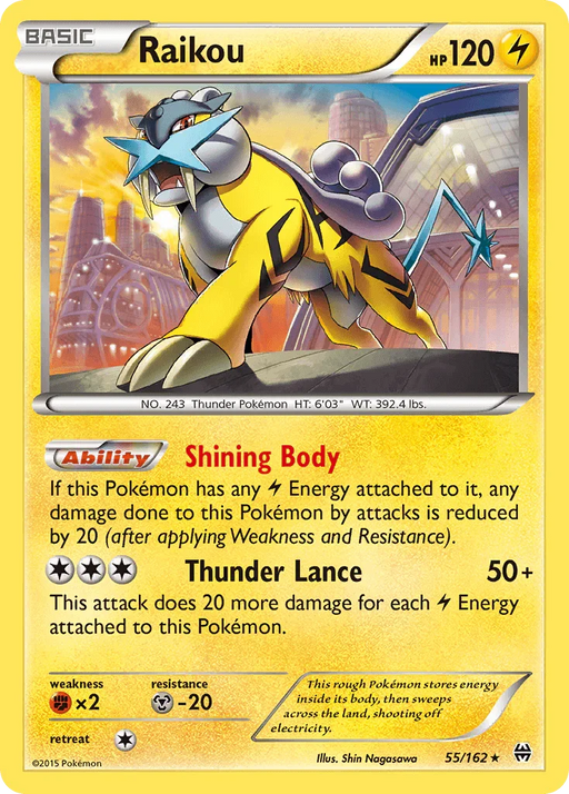 Raikou (55/162) [XY: BREAKthrough] - for just $1.30! 