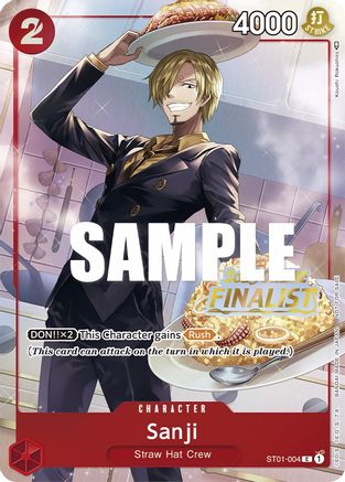Sanji (Online Regional 2023) [Finalist] (ST01-004) - One Piece Promotion Cards Foil - for just $58.68! 