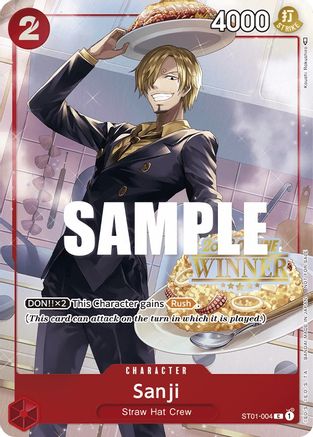 Sanji (Online Regional 2023) [Winner] (ST01-004) - One Piece Promotion Cards Foil - for just $0.10! 