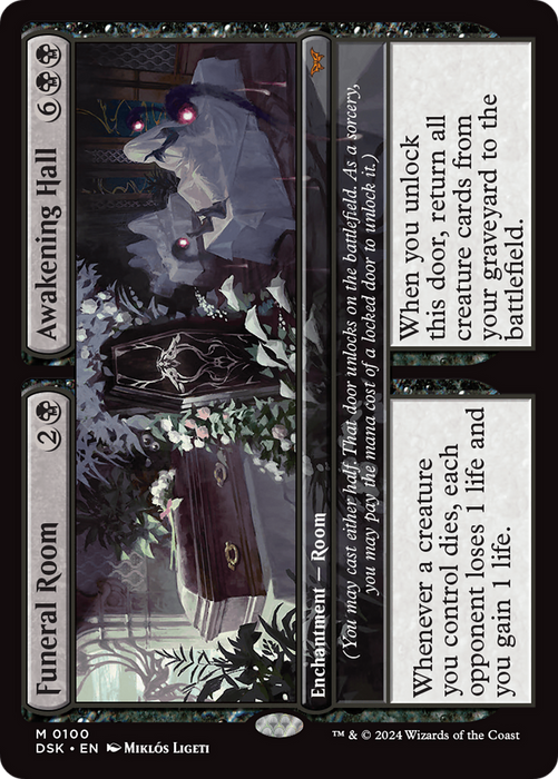 Funeral Room // Awakening Hall (DSK-100) - Duskmourn: House of Horror Foil - for just $1.72! 