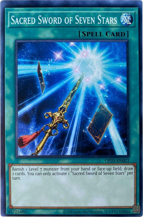 Sacred Sword of Seven Stars [OP21-EN021] Common - for just $0.15! 