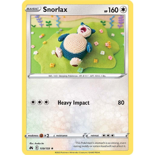 Snorlax (109/159) [Sword & Shield: Crown Zenith] - Just $0.05! Shop now at Retro Gaming of Denver