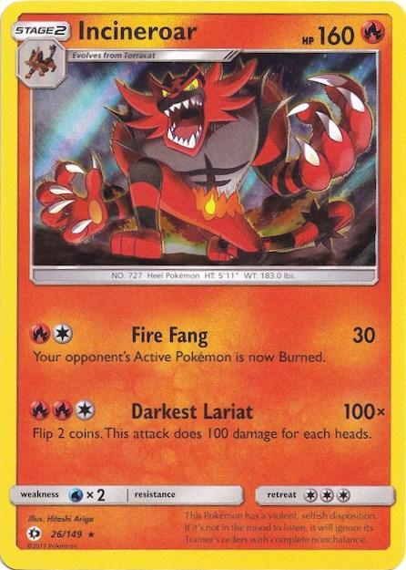 Incineroar (26/149) (Water Web Holo) [Sun & Moon: Base Set] - for just $3.75! 