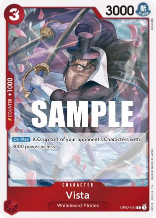 Vista (OP02-011) - Paramount War Foil - for just $0.13! 