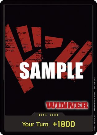 DON!! Card (Tournament Pack Vol. 2) [Winner] - One Piece Promotion Cards - for just $5.95! 