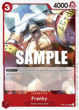 Franky (Tournament Pack Vol. 2) (OP01-021) - One Piece Promotion Cards - for just $0.18! 