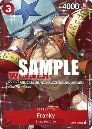 Franky (Tournament Pack Vol. 2) [Winner] (OP01-021) - One Piece Promotion Cards - for just $5.33! 