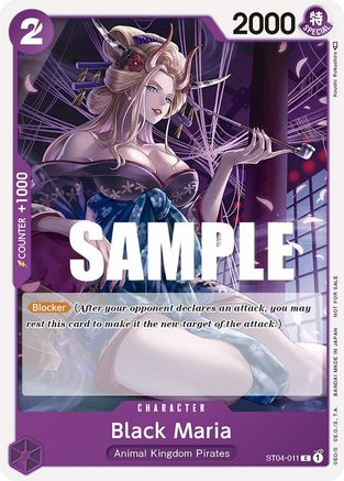 Black Maria (Tournament Pack Vol. 2) (ST04-011) - One Piece Promotion Cards - for just $0.20! 
