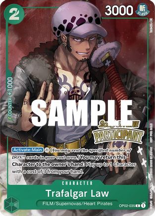 Trafalgar Law (Offline Regional 2023) [Participant] (OP02-035) - One Piece Promotion Cards Foil - for just $10.45! 