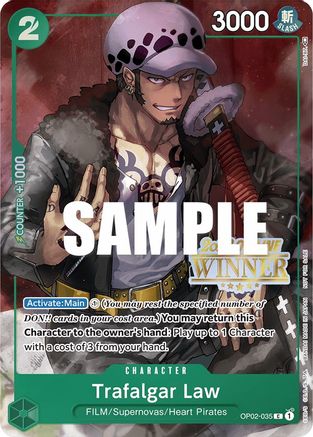Trafalgar Law (Offline Regional 2023) [Winner] (OP02-035) - One Piece Promotion Cards Foil - for just $75! 