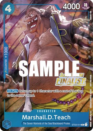 Marshall.D.Teach (Offline Regional 2023) [Finalist] (ST03-014) - One Piece Promotion Cards Foil - for just $27.58! 