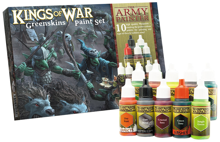 Army Painter Warpaints: Kings of War Greenskins Paint Set (10) - for just $32.50! 