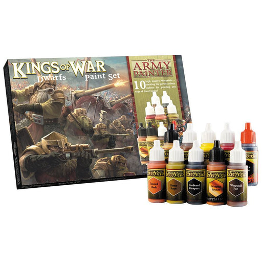 Army Painter Warpaints: Kings of War Dwarfs Paint Set (10) - Premium Miniatures - Just $32.50! Shop now at Retro Gaming of Denver