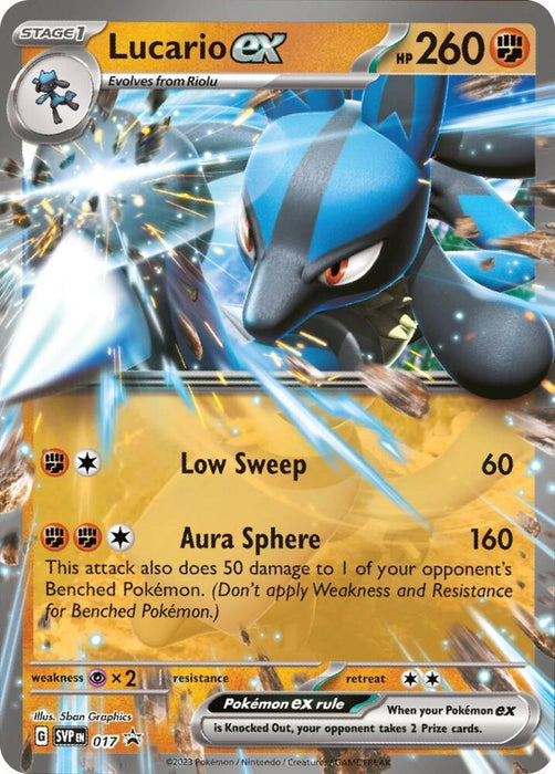 Lucario ex (017) [Scarlet & Violet: Black Star Promos] - for just $2.60! 
