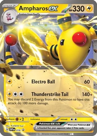 Ampharos ex 016 - SV Scarlet & Violet Promo Cards Holofoil - for just $2.53! 