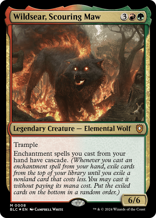 Wildsear, Scouring Maw (BLC-008) - Bloomburrow Commander Foil - for just $0.10! 
