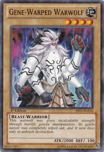 Gene-Warped Warwolf [BP01-EN116] Starfoil Rare - for just $0.10! 