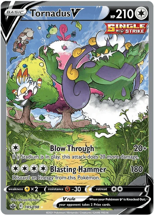 Tornadus V (185/198) [Sword & Shield: Chilling Reign] - for just $12.60! 