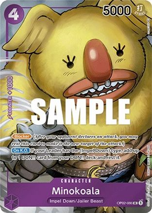 Minokoala (Box Topper) (OP02-086) - Paramount War Foil - for just $0.90! 