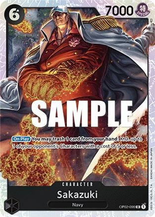 Sakazuki (OP02-099) - Paramount War Foil - for just $0.25! 