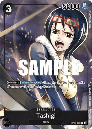 Tashigi (Box Topper) (OP02-105) - Paramount War Foil - for just $2.52! 