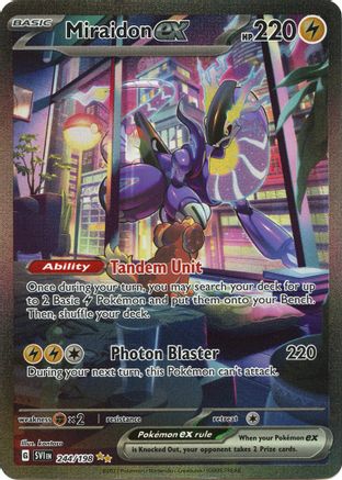 Miraidon ex 244/198 - SV01 Scarlet & Violet Base Set Holofoil - for just $10.98! 