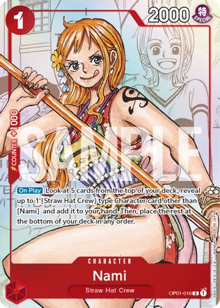 Nami - OP01-016 (Alternate Art) (OP01-016) - One Piece Promotion Cards Foil - for just $51.50! 
