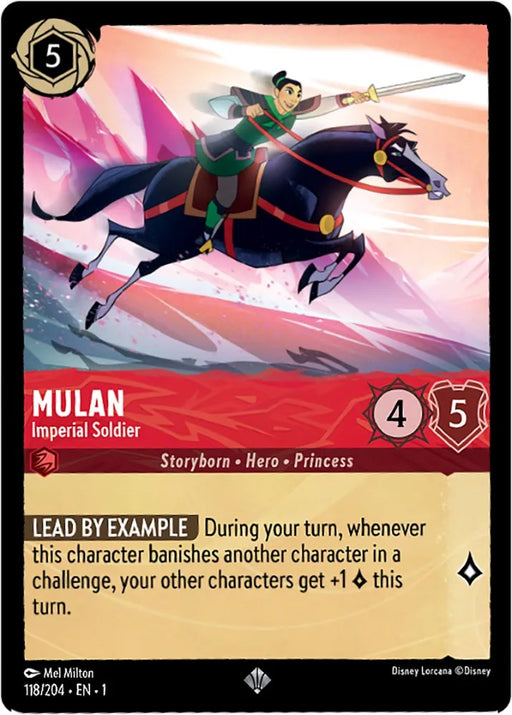 Mulan - Imperial Soldier (Oversized) (118/204) - The First Chapter Cold Foil - for just $1.35! 