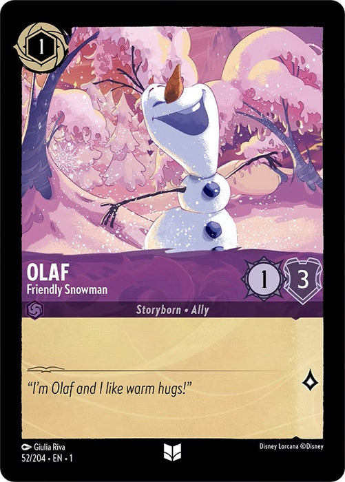 Olaf - Friendly Snowman (52/204) - The First Chapter - for just $0.02! 