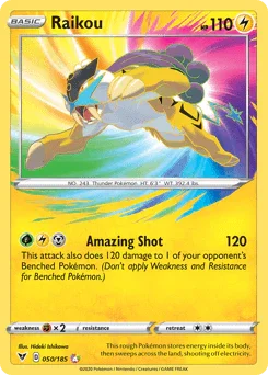 Raikou (050/185) [Sword & Shield: Vivid Voltage] - for just $2.65! 